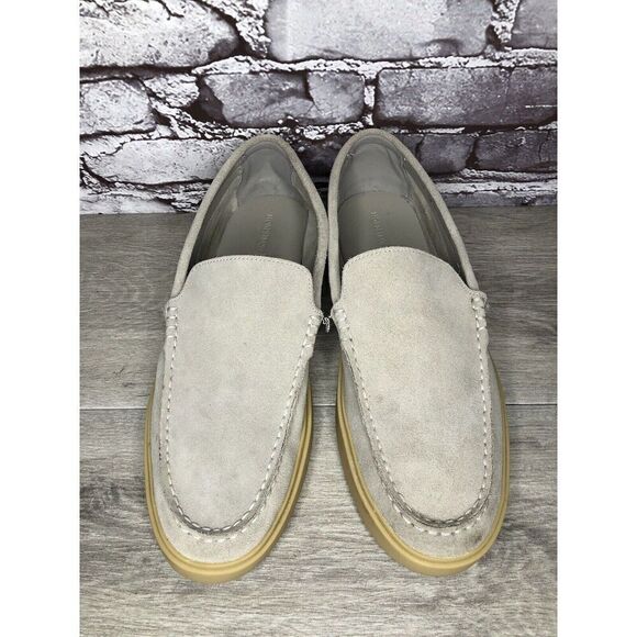 Nordstrom Ortholite NOEZRA-LEA Light Gray Suede Loafers Shoes Men Sz 11M US/44EU - Picture 9 of 16